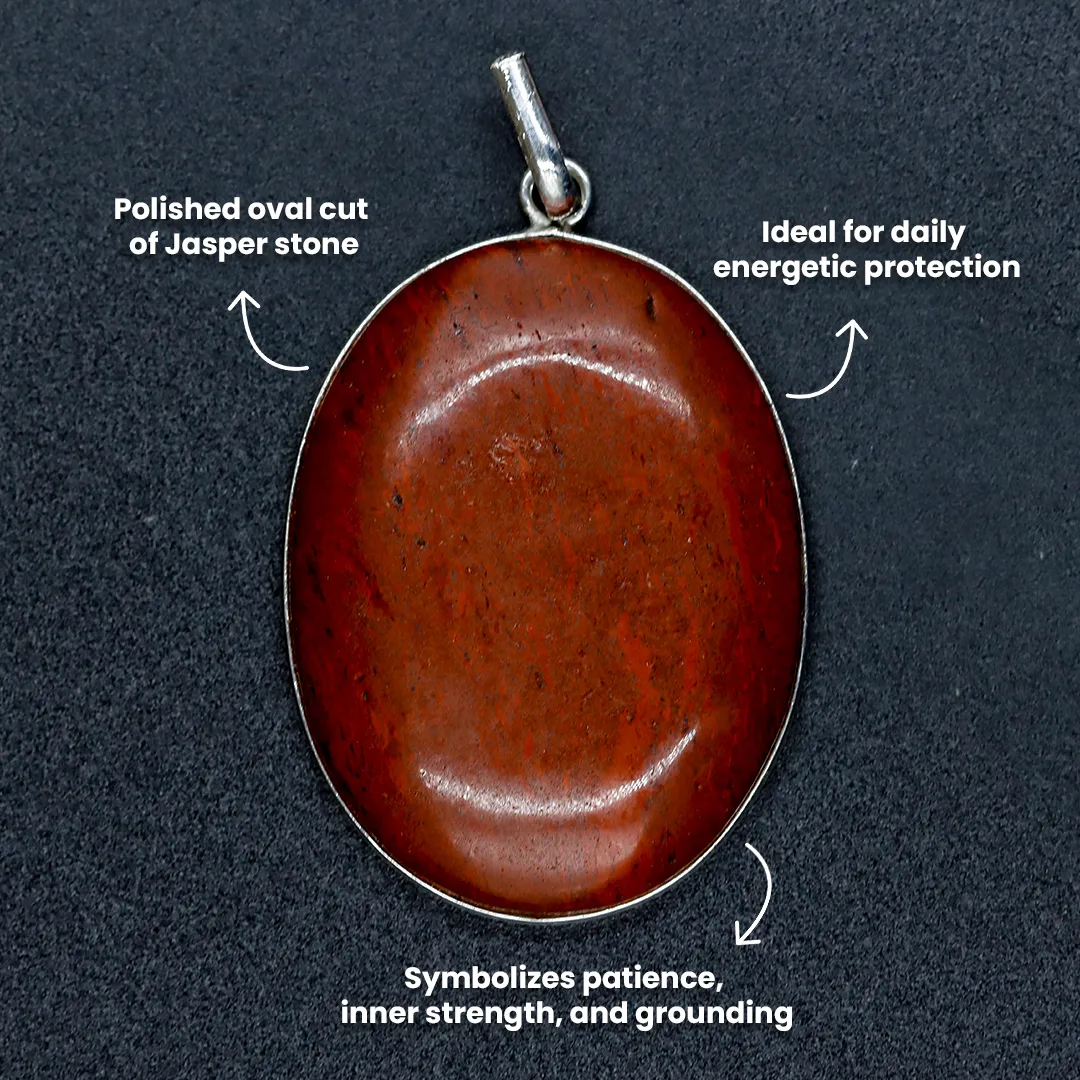 JASPER OVAL PENDANT - 3