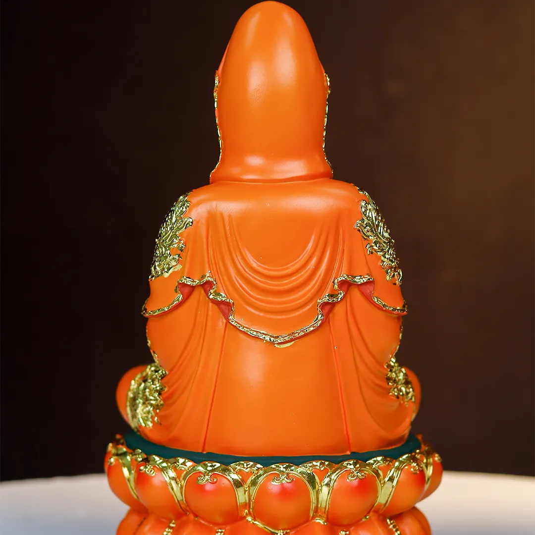 KWANYIN ORANGE STATUE - 2