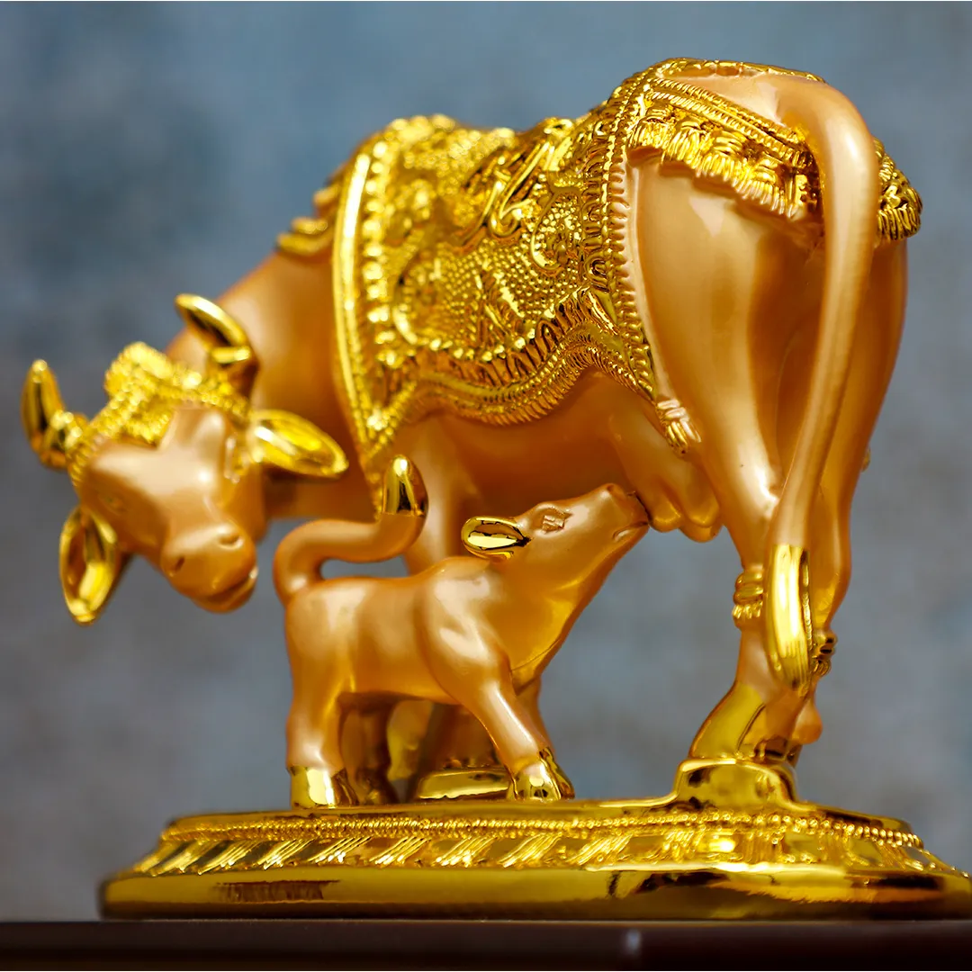 KAMADHENU GOLDEN STATUE - 2