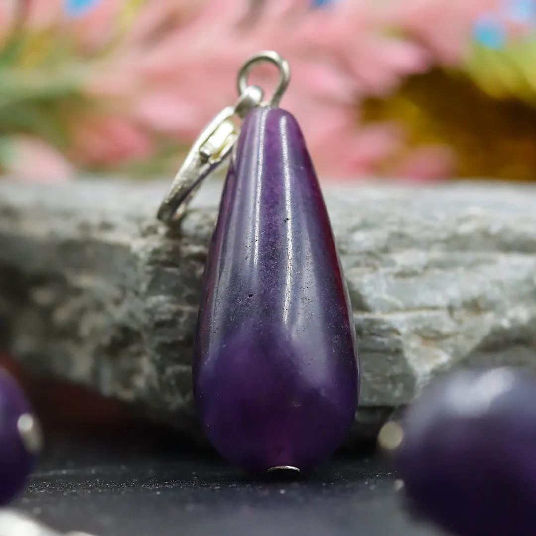 LEPIDOLITE DROP PENDANT