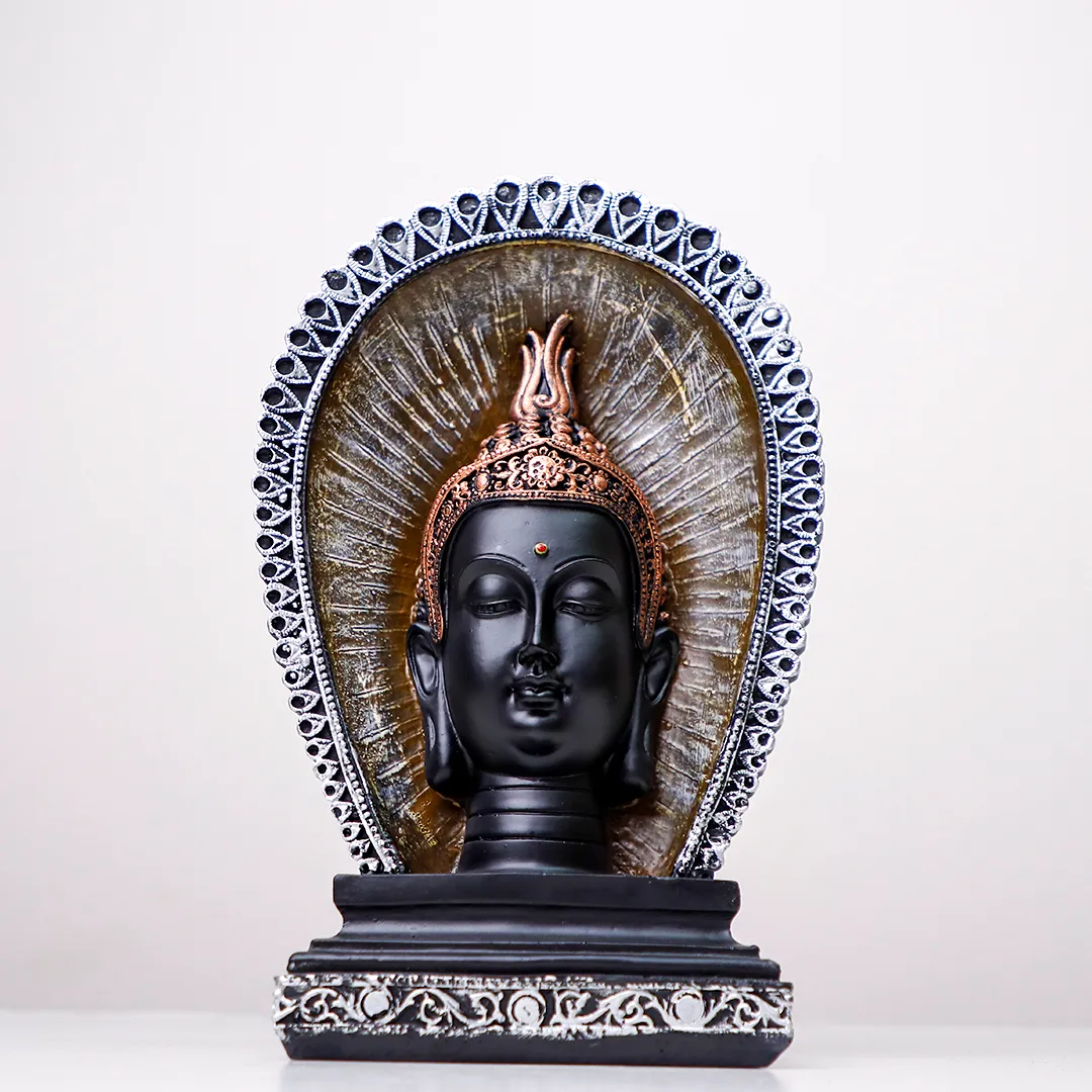 LORD BUDDHA BLACK HEAD STATUE