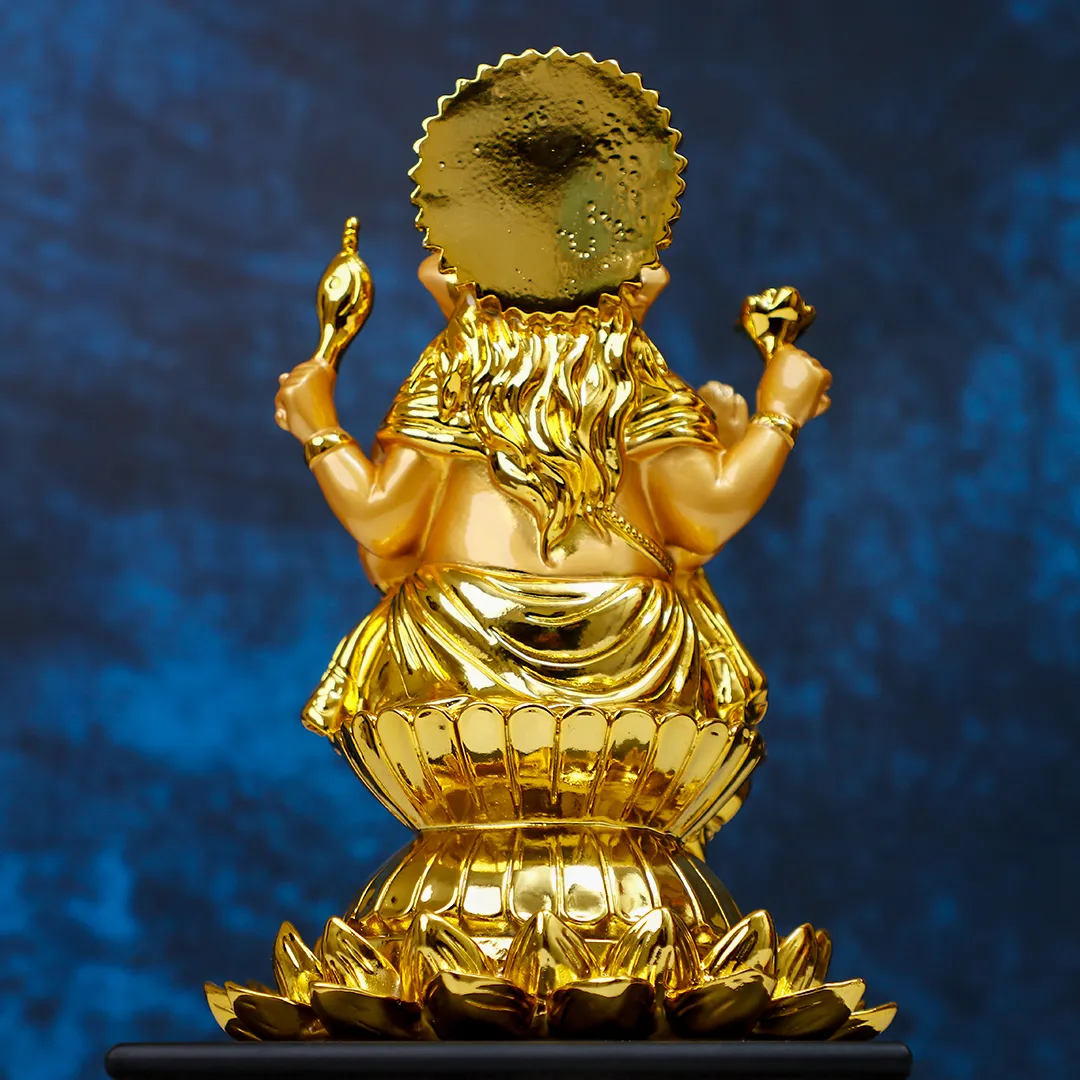 LORD GANESHA GOLDEN STATUE-S - 3