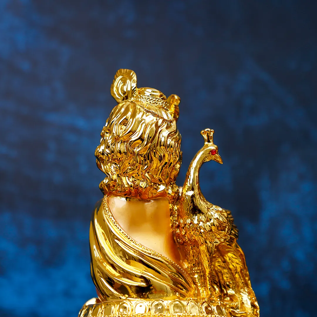 LORD KRISHNA GOLDEN STATUE -M - 3