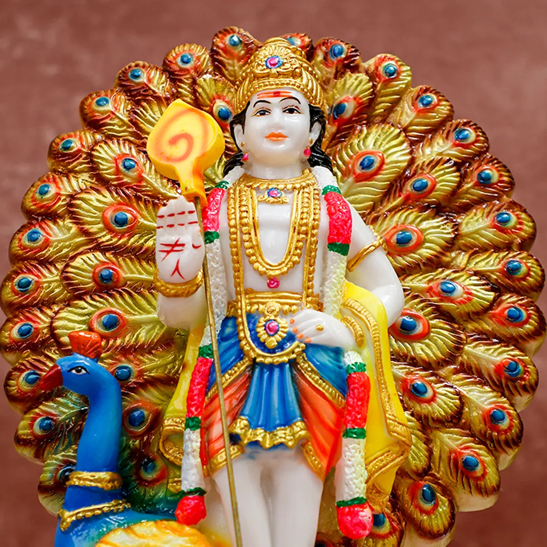 LORD MURUGA MARBLE STATUE - 3