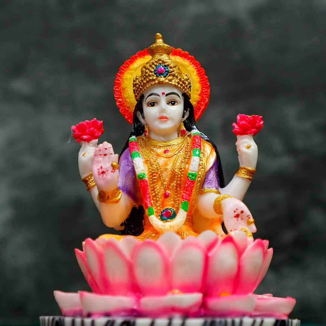 LORD LAKSHMI MARBLE STATUE -S
