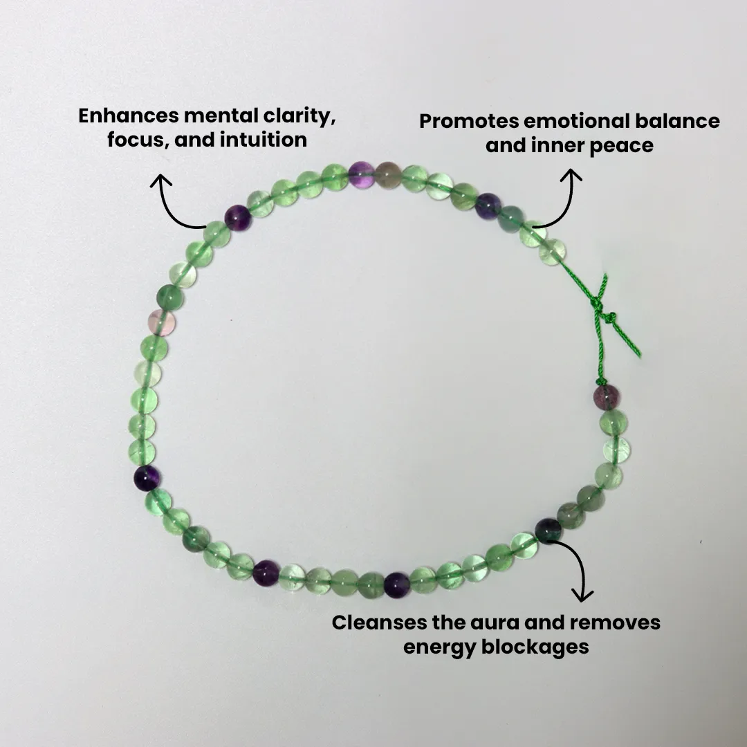 MULTI FLOURITE MALA - 3
