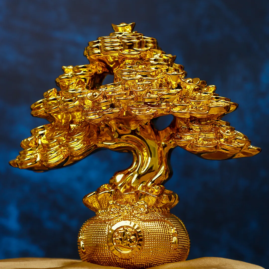 MONEY TREE GOLDEN STATUE - 2