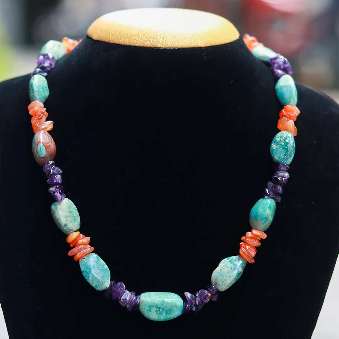 MULTI GEM STONE (Amethyst, Carnelian, Ammonite) - 2