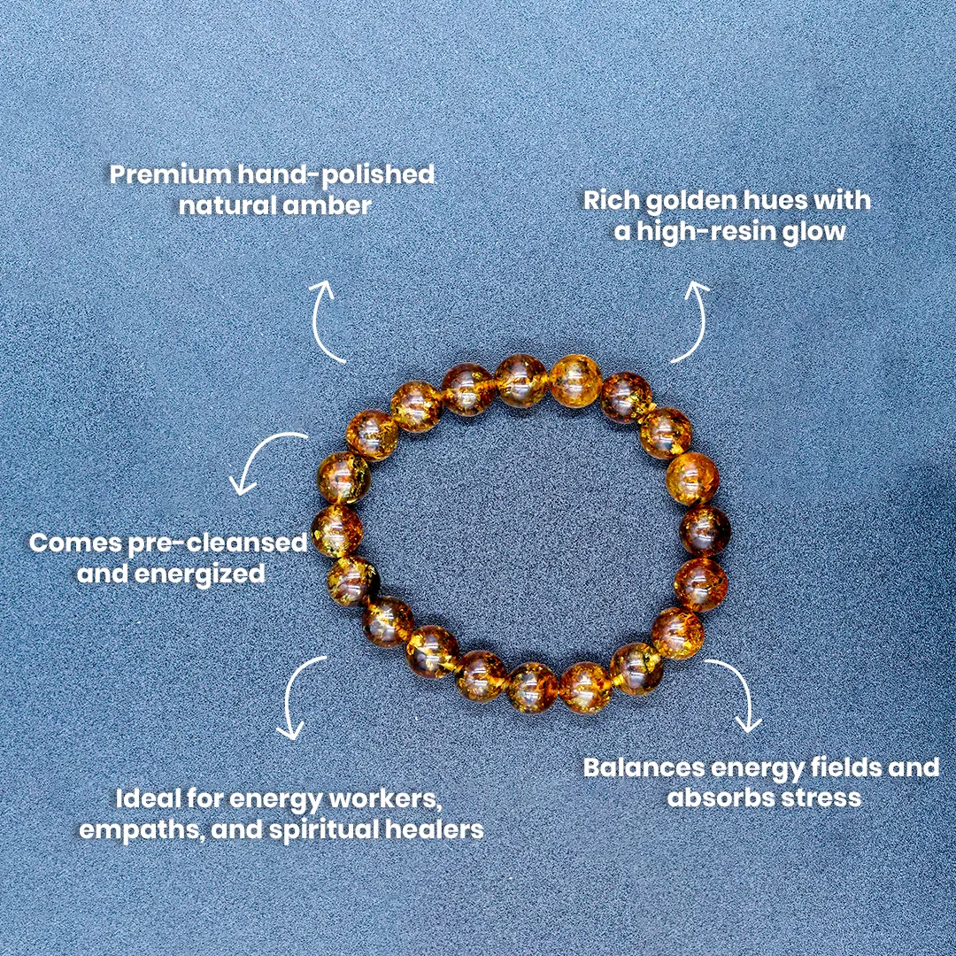 NATURAL AMBER PREMIUM BRACELET - 3