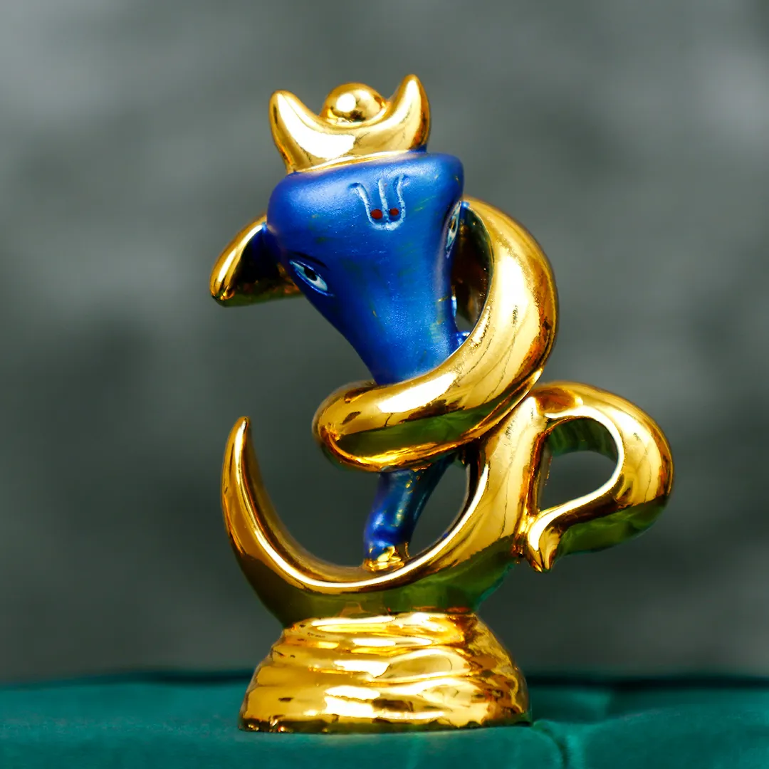 OM GANESHA GOLDEN STATUE - 2