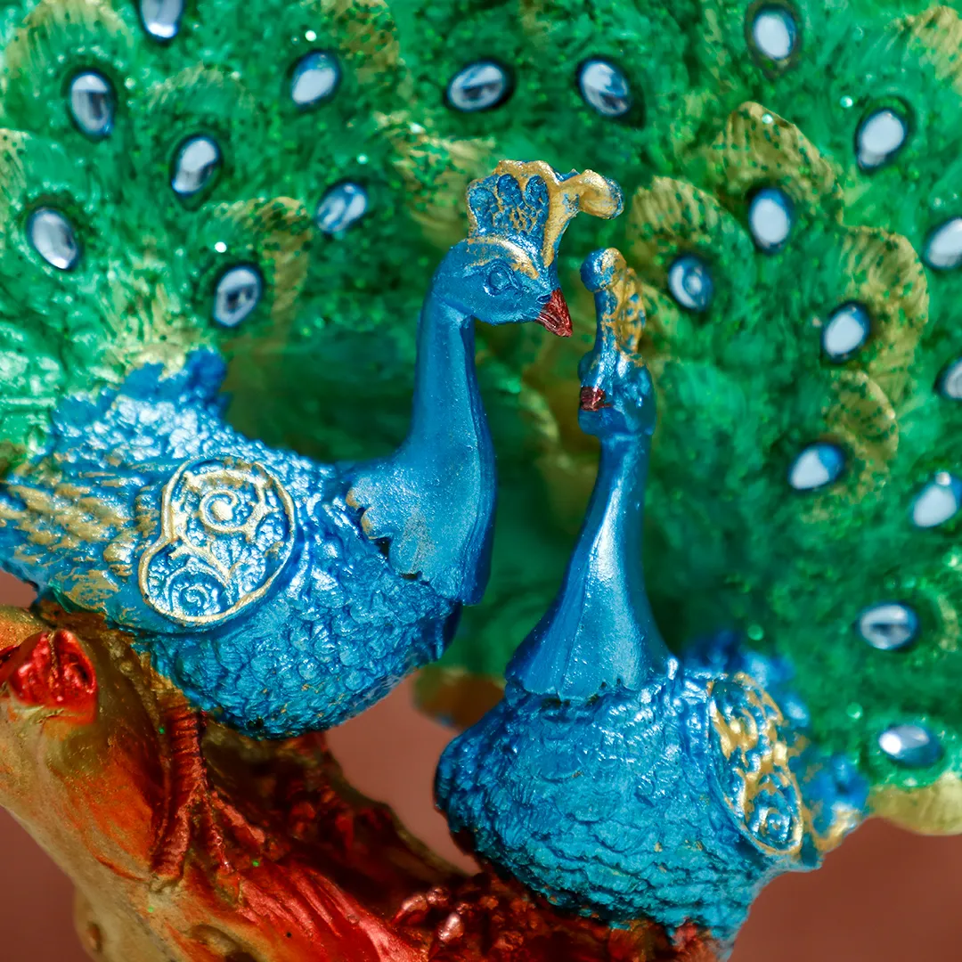 PEACOCK BLACK STATUE - 2