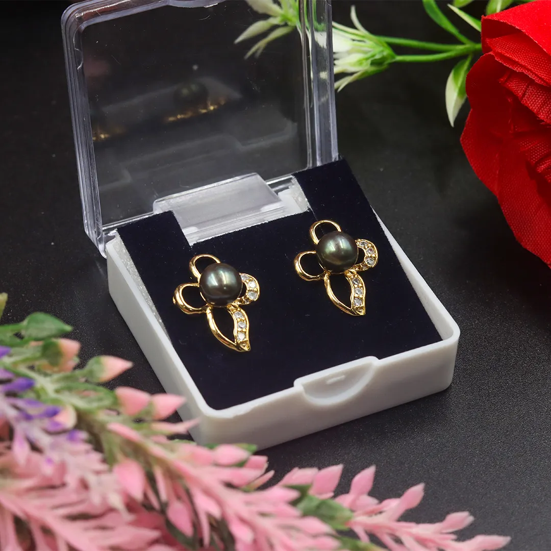 BLACK PEARL EARRING - 3