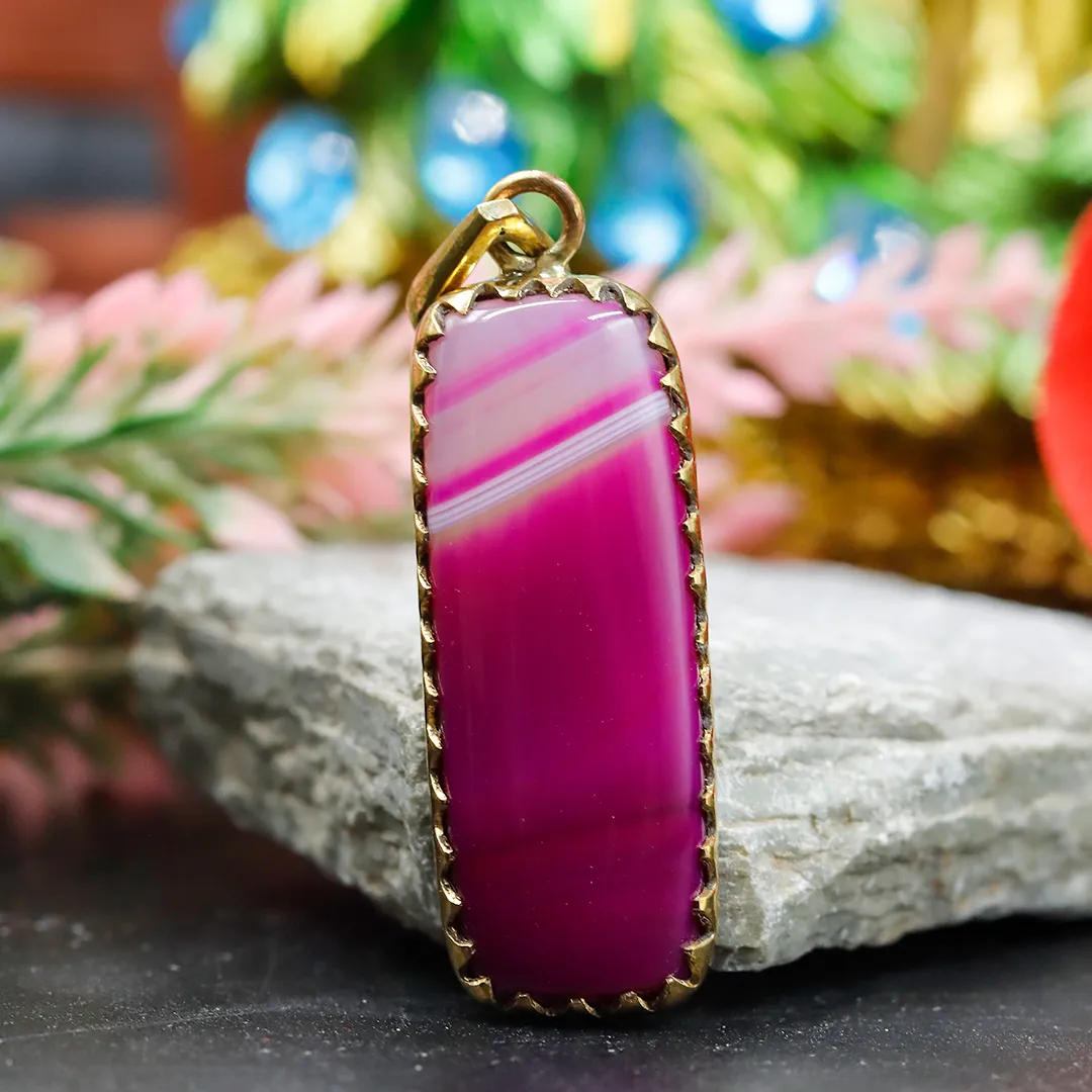 PINK ONYX PENDANT