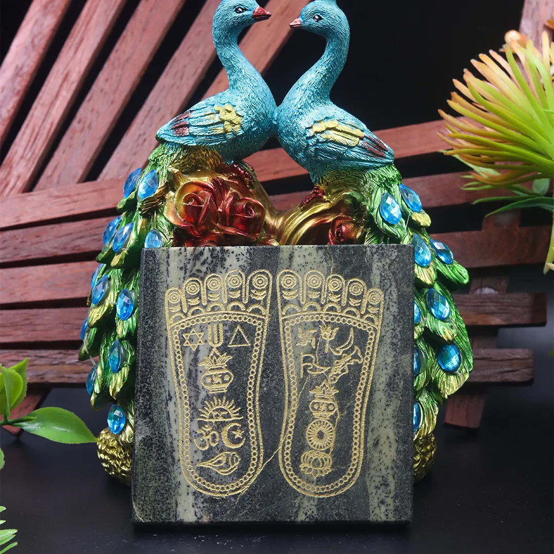 PYRITE LAKSHMI PAADHAM PLATE - 2