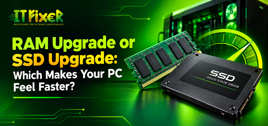 RAM Upgrade or SSD Upgrade: Which Makes Your PC Feel Faster?