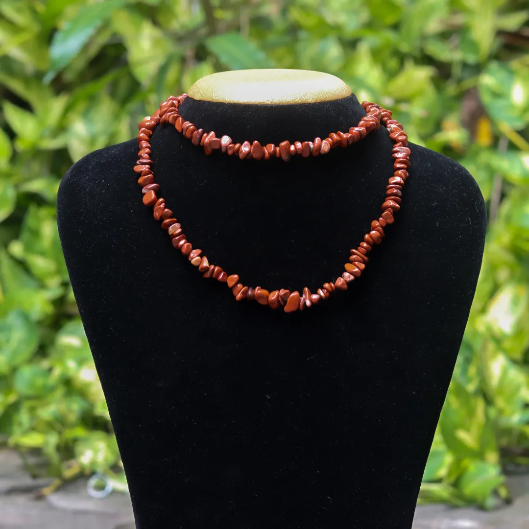 RED JASPER CHIPS MALA