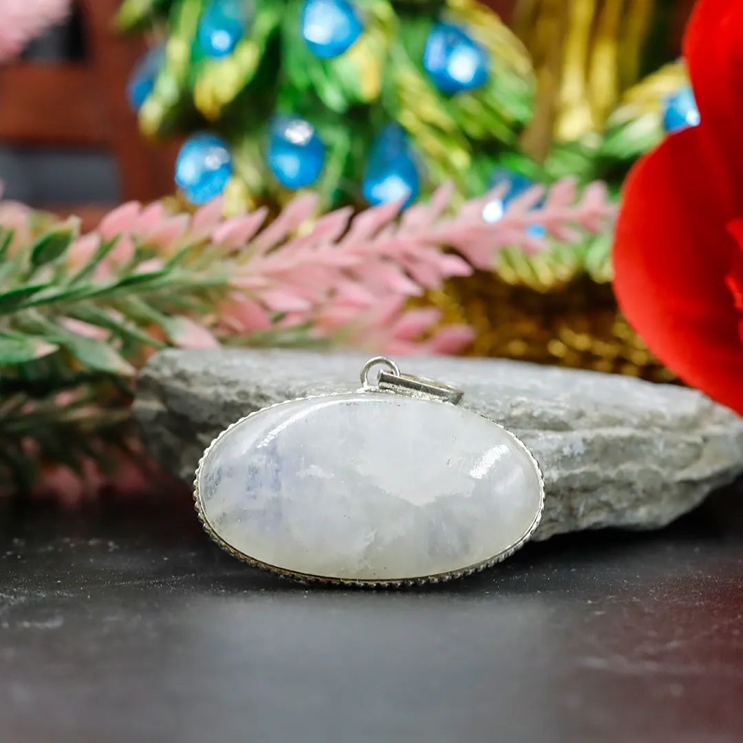 RAINBOW MOONSTONE PENDANT - 2