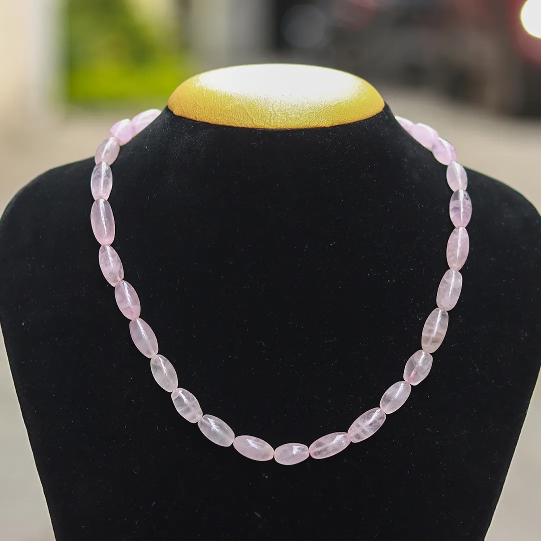 ROSE QUARTZ OVAL MALA