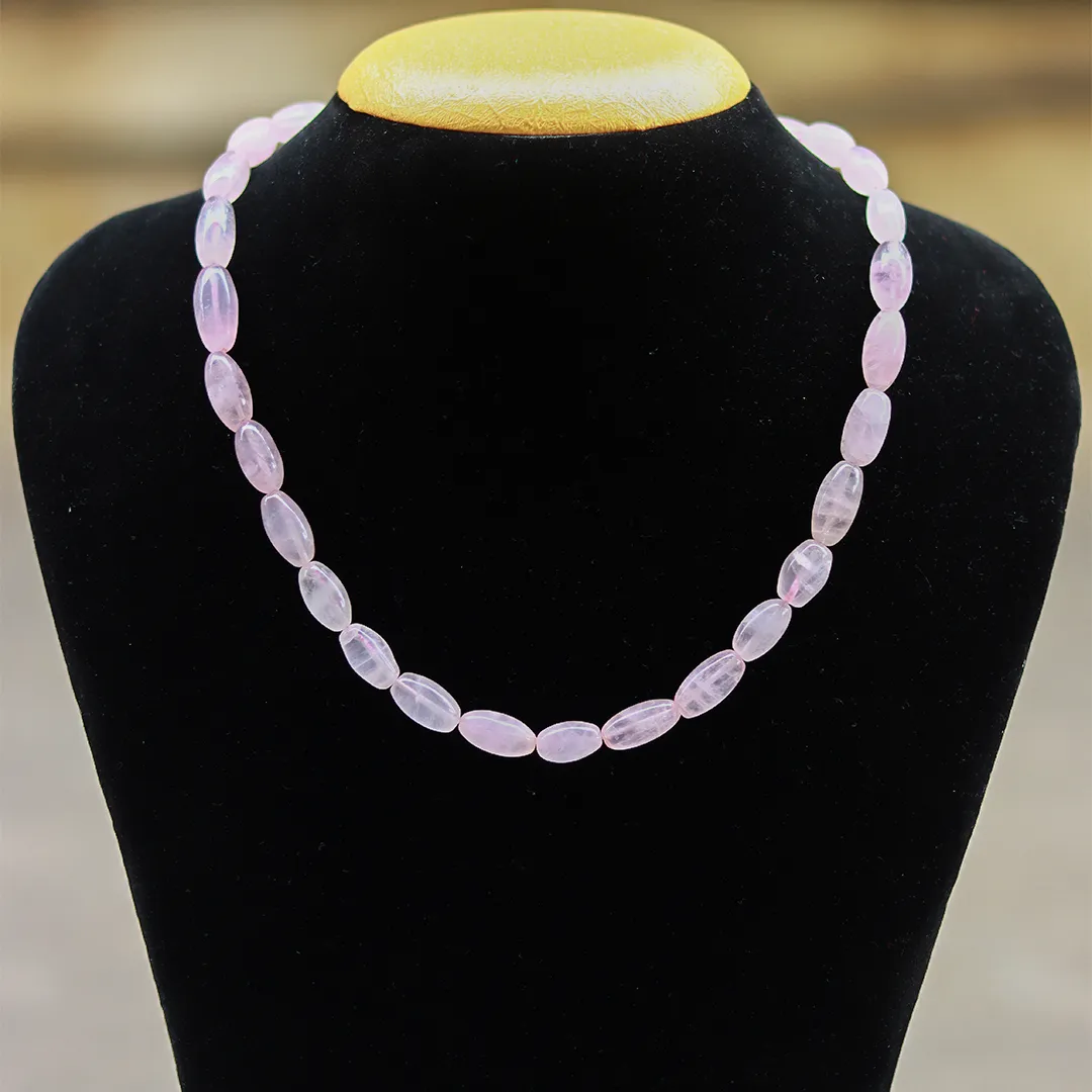 ROSE QUARTZ OVAL MALA - 2