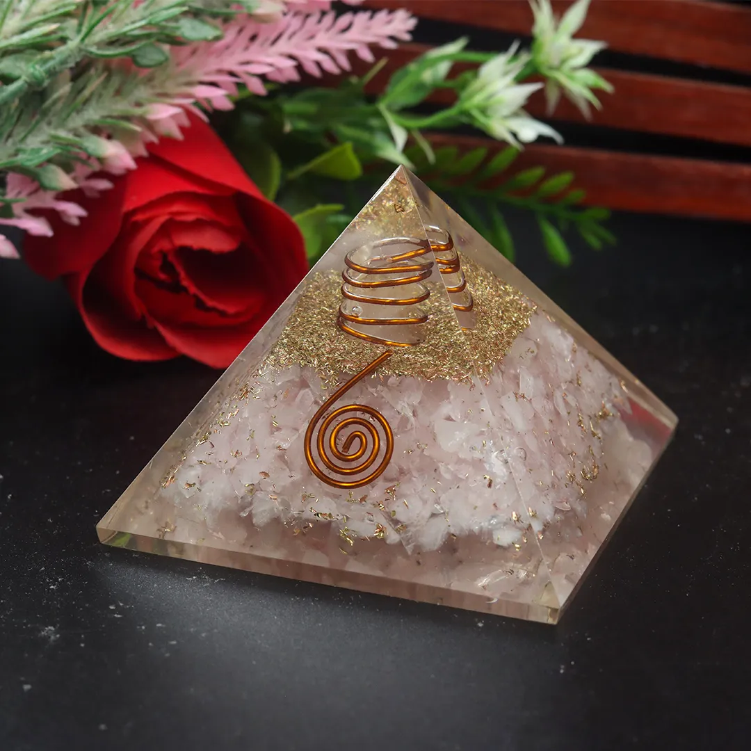 Rose Quartz Pyramid - 2