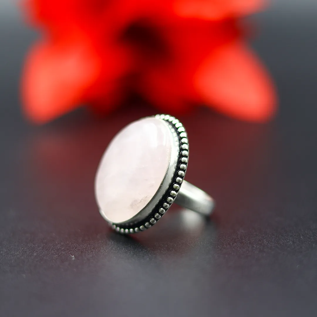 ROSE QUARTZ RING