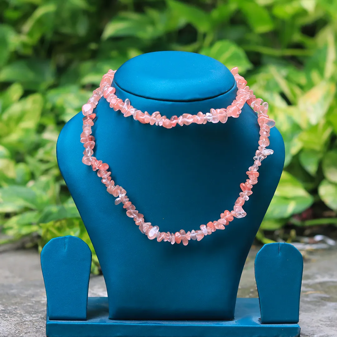 STRAWBERRY QUARTZ CHIPS MALA