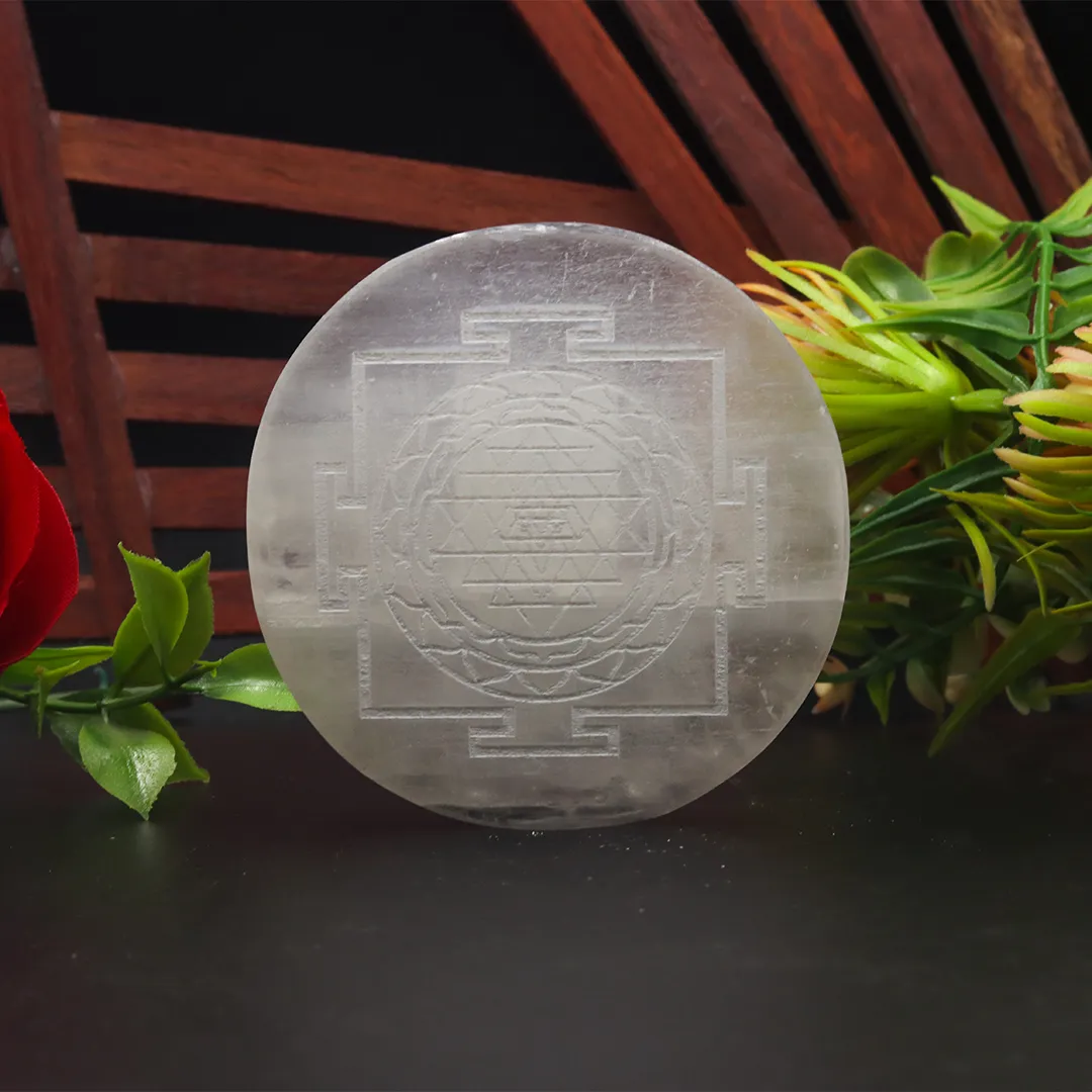 SELENITE CHAKRA PLATE