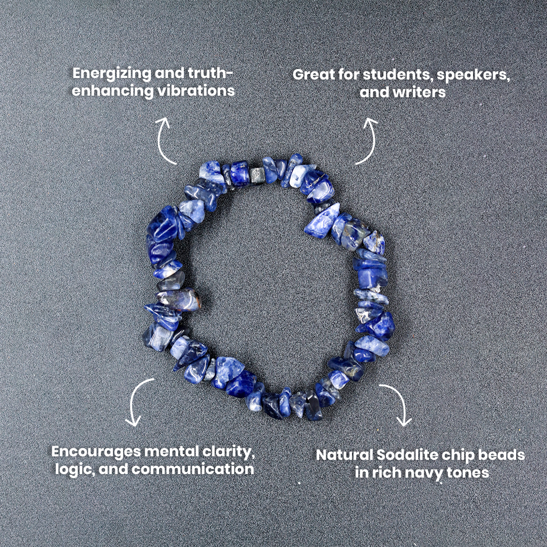 SODALITE CHIPS BRACELET - 3