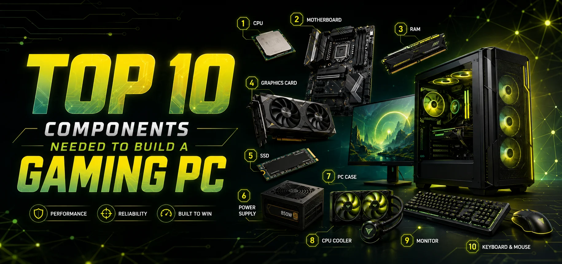 Top 10 Components Needed to Build a Gaming PC