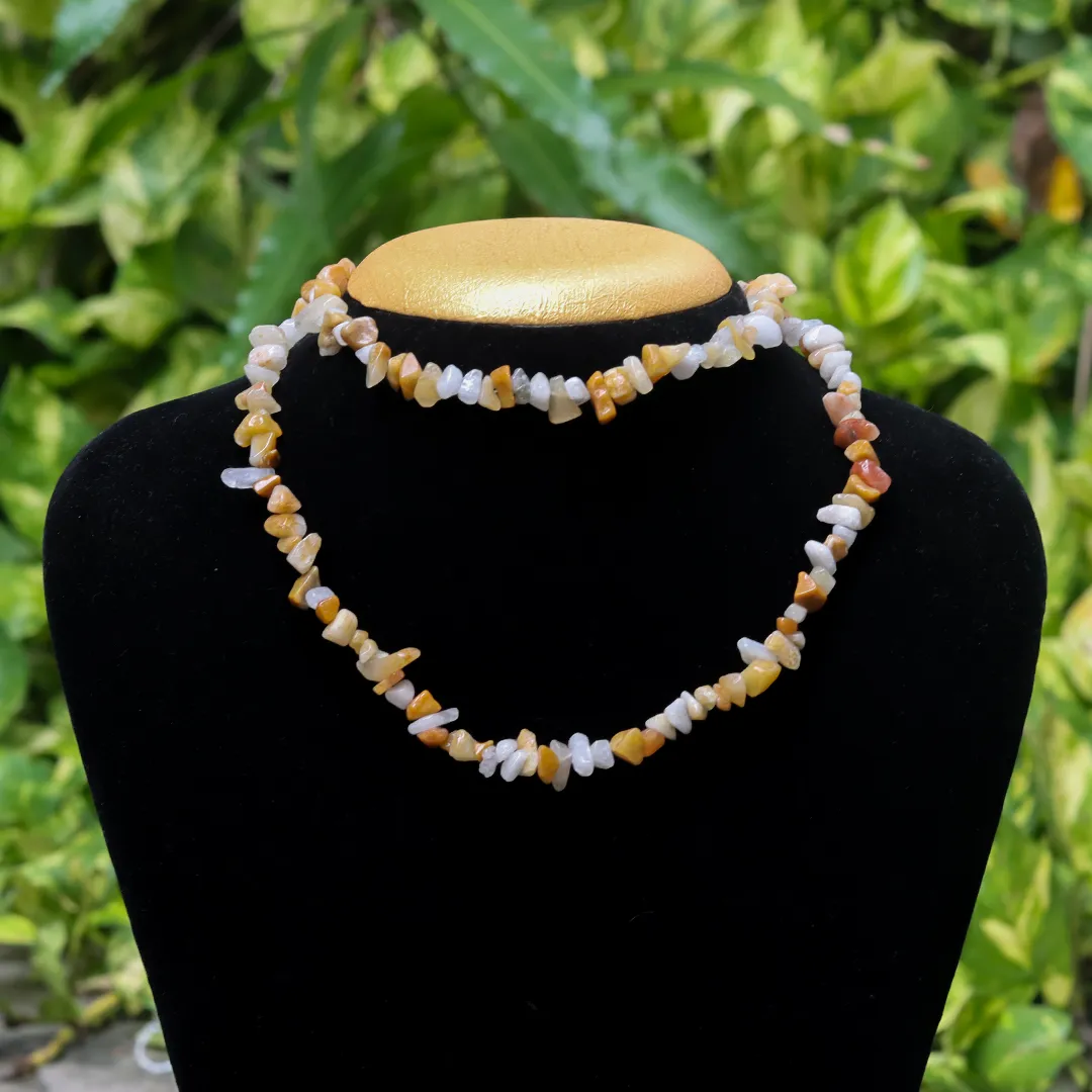 YELLOW AVENTURINE CHIPS MALA - 2