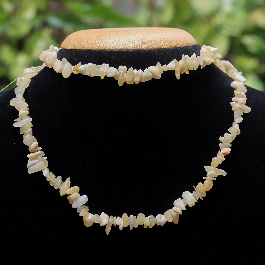 YELLOW CALCITE CHIPS MALA - 2