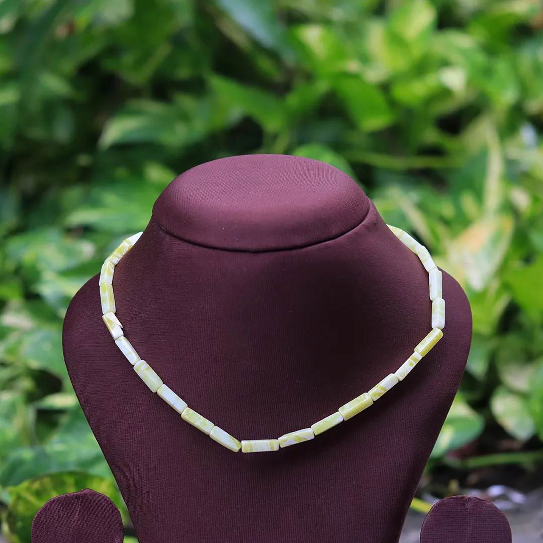 YELLOW CALCITE CYLINDRICAL MALA - 2