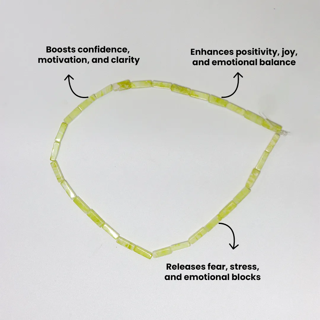 YELLOW CALCITE CYLINDRICAL MALA - 3