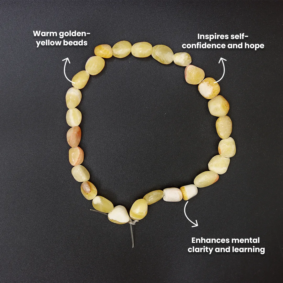 YELLOW CALCITE MALA - 3