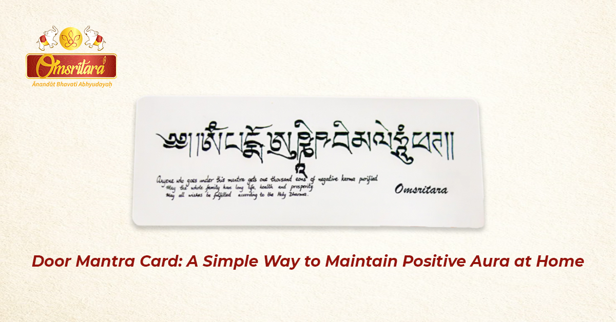Door Mantra Card: A Simple Way to Maintain a Positive Aura at Home
