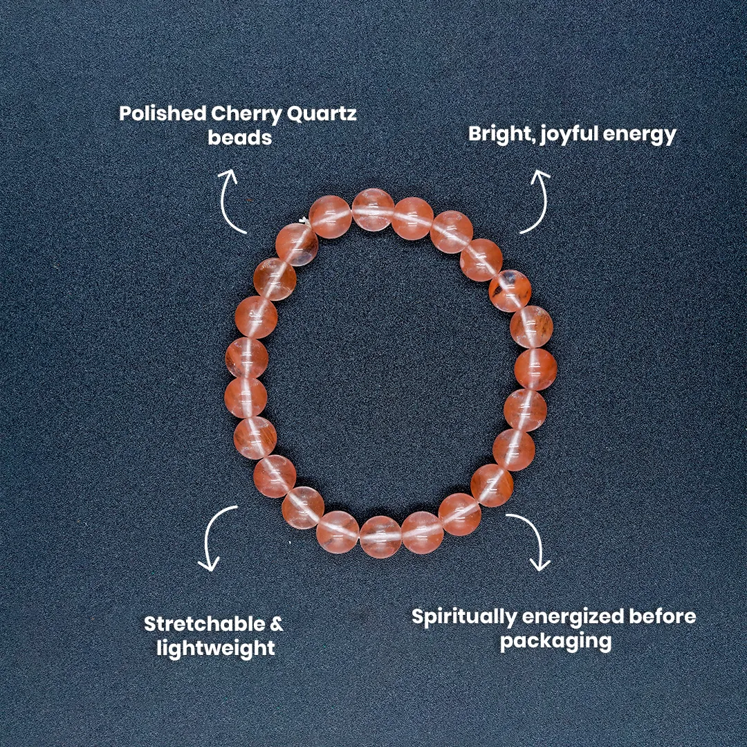 CHERRY QUARTZ BRACELET - 3