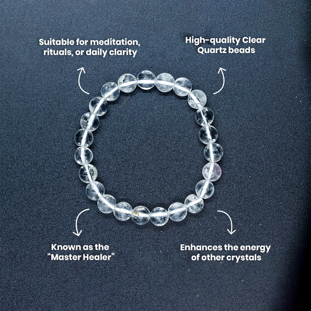 CLEAR QUARTZ BACELET - 3