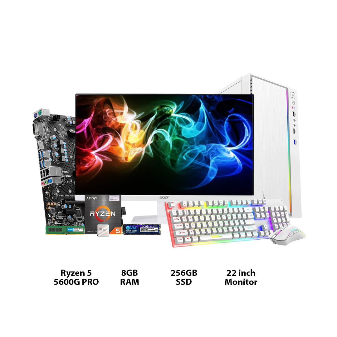 Assembled Desktop PC White Theme