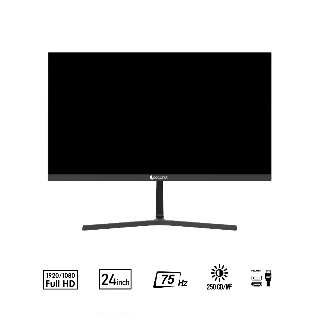 Coconut 24 Inch LED Frameless Ultra Slim HD Monitor